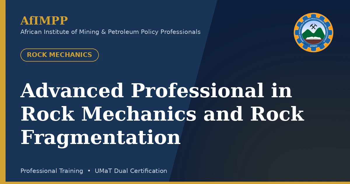 Advanced Professional in Rock Mechanics and Rock Fragmentation