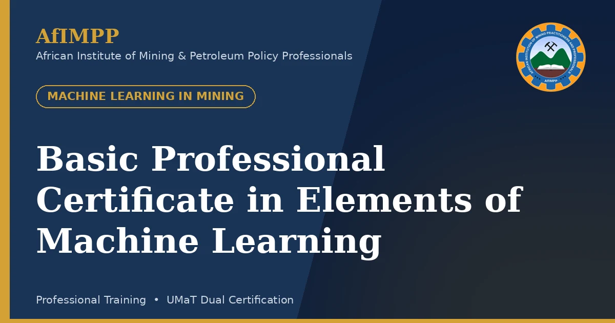Basic Professional Certificate in Elements of Machine Learning