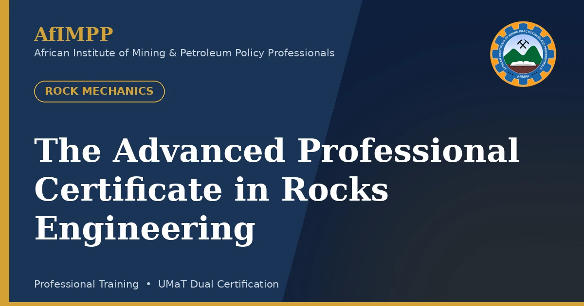The Advanced Professional Certificate in Rocks Engineering